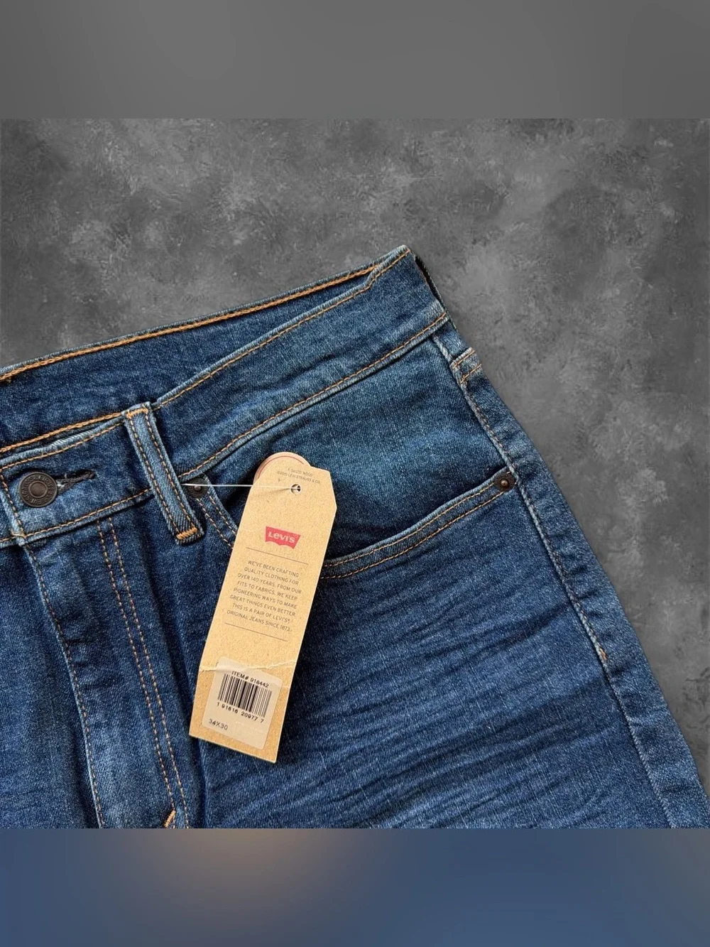New Levi's 505 Regular Fit Denim Jeans Mens 34x30 Cotton NWT